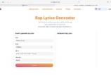 Rap Generator - A Free AI Tool to Generate Rap Lyrics And Song